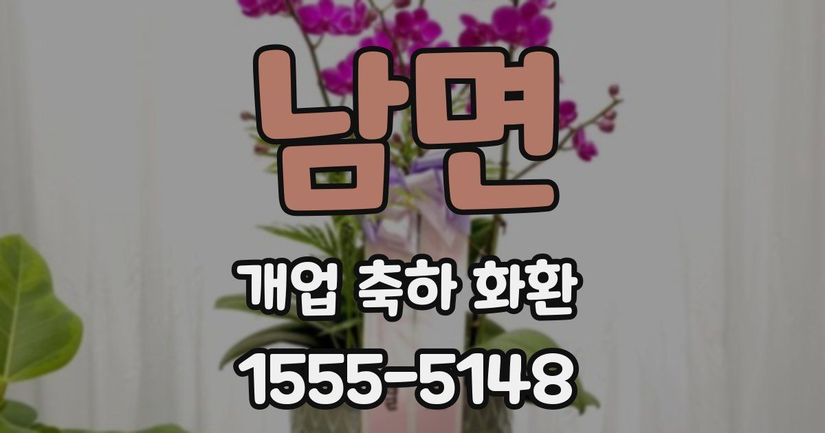 남면 개업 축하 화환