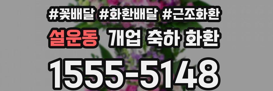 설운동 개업 축하 화환