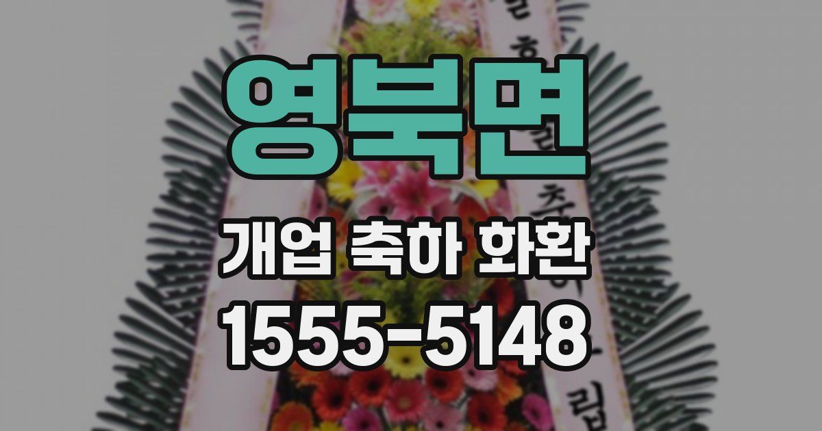 영북면 개업 축하 화환