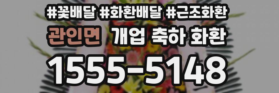 관인면 개업 축하 화환