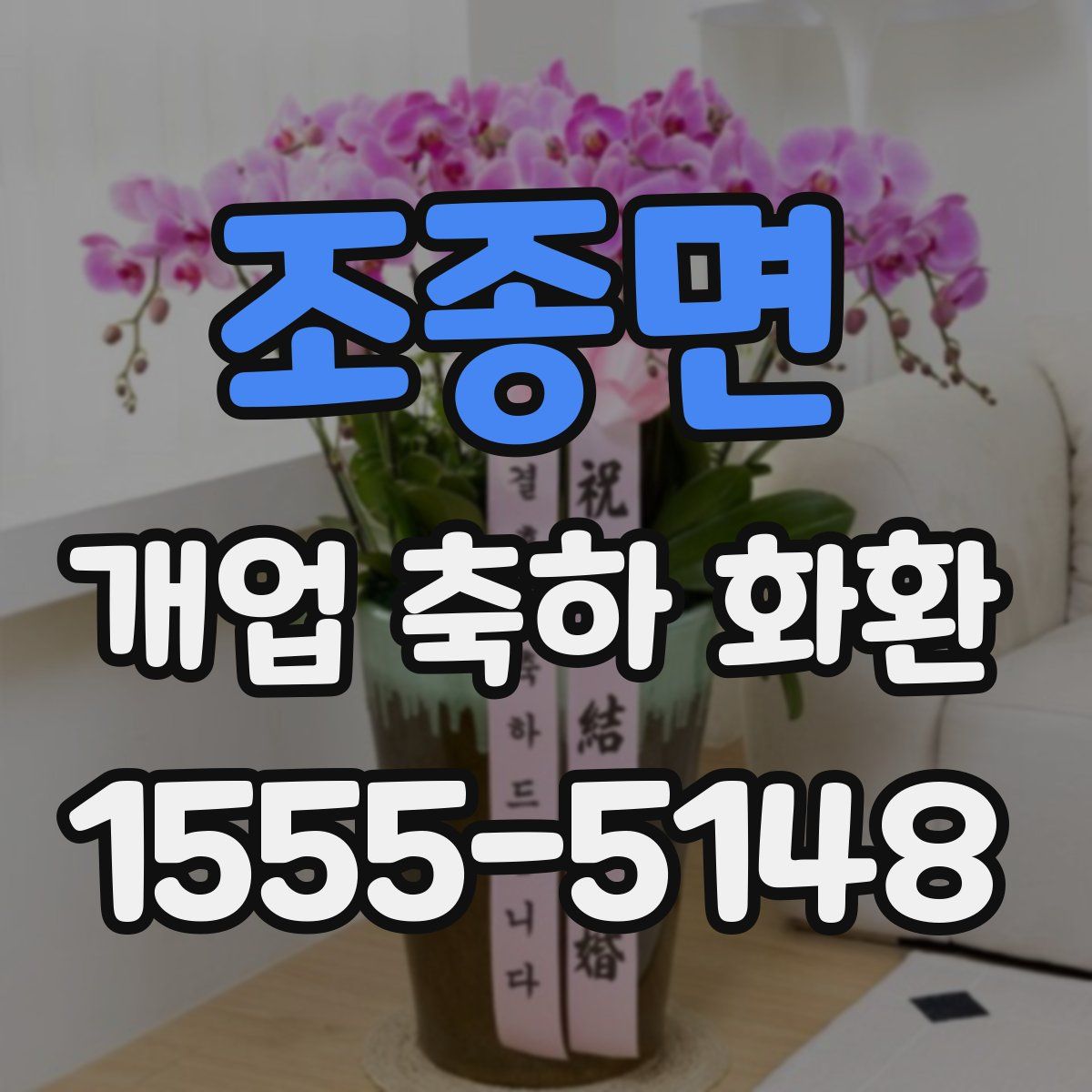 조종면 개업 축하 화환