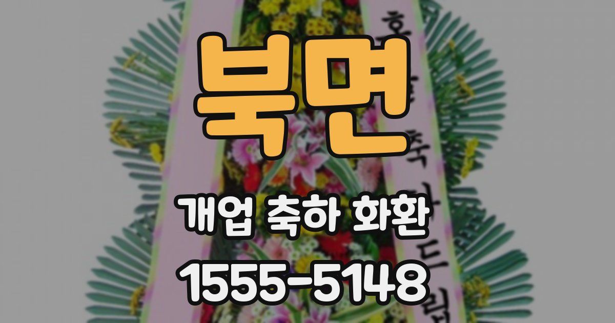북면 개업 축하 화환