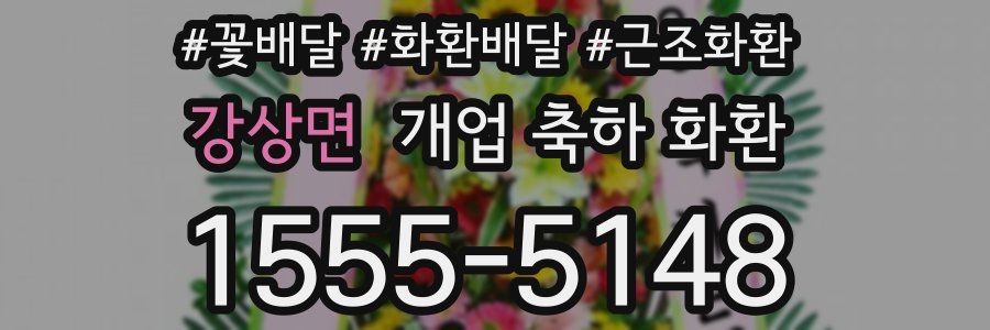 강상면 개업 축하 화환