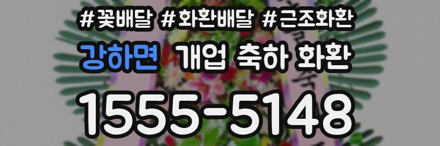 강하면 개업 축하 화환