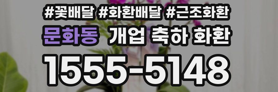 문화동 개업 축하 화환