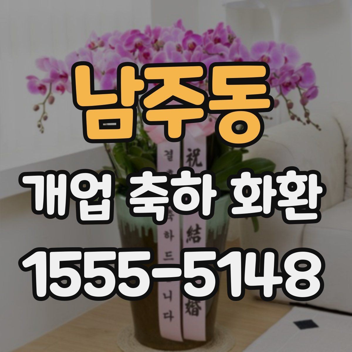 남주동 개업 축하 화환 매장 규모에 맞는 선택법
