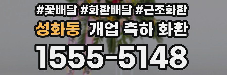 성화동 개업 축하 화환