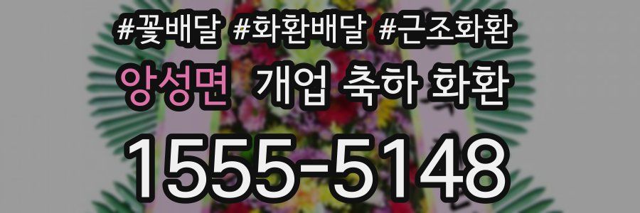 앙성면 개업 축하 화환