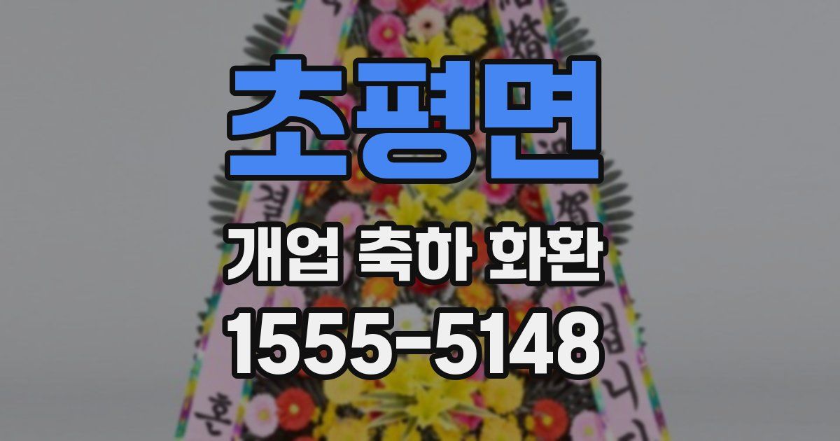 초평면 개업 축하 화환