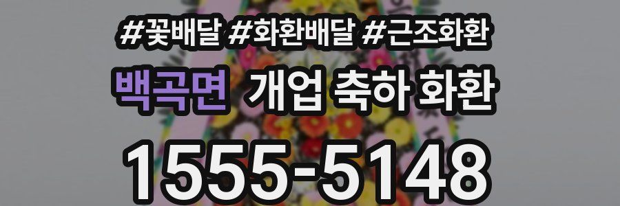 백곡면 개업 축하 화환
