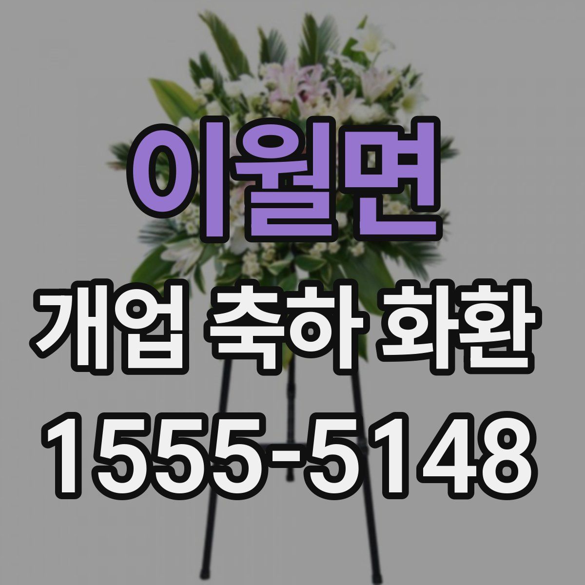 이월면 개업 축하 화환