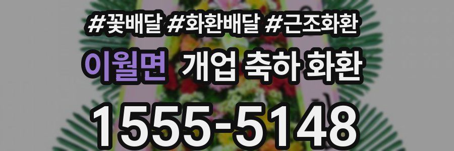 이월면 개업 축하 화환