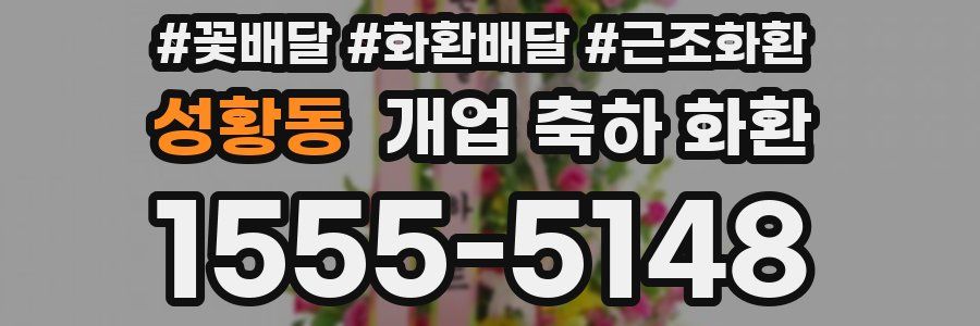 성황동 개업 축하 화환