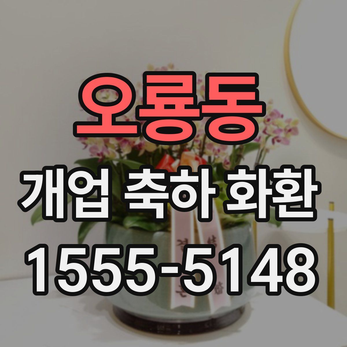 오룡동 개업 축하 화환