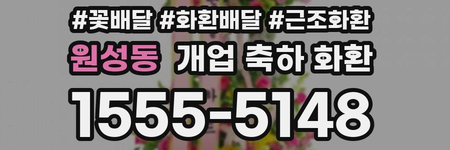원성동 개업 축하 화환