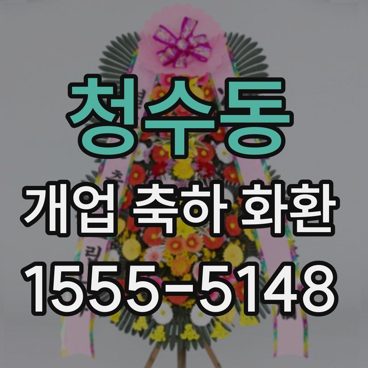 청수동 개업 축하 화환 부드러운 분위기 연출하기