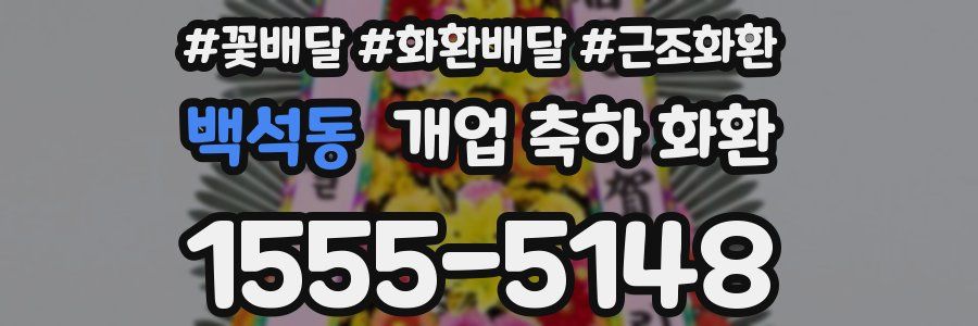 백석동 개업 축하 화환