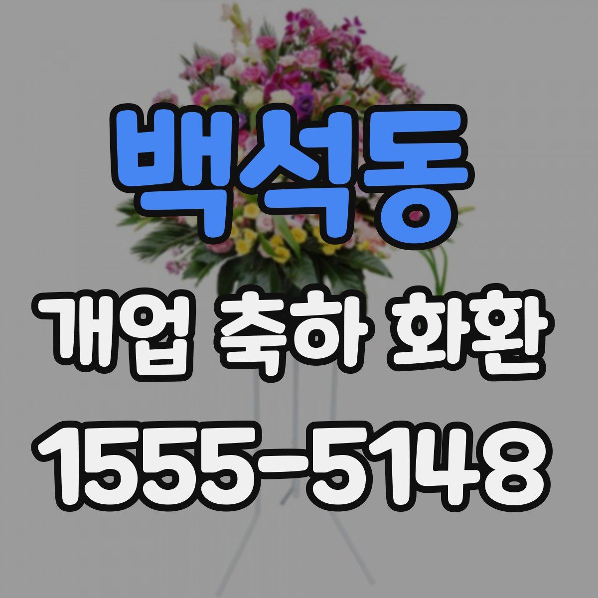 백석동 개업 축하 화환
