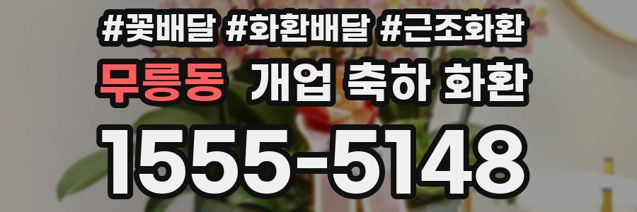 무릉동 개업 축하 화환