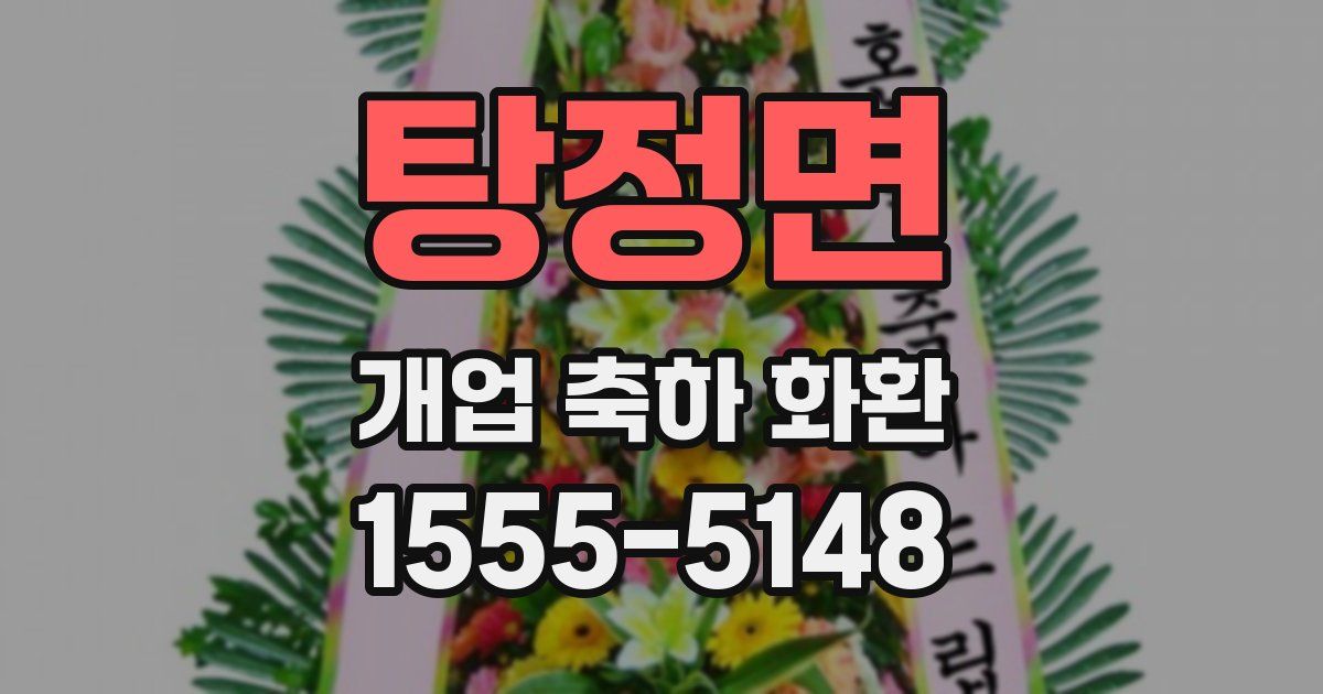탕정면 개업 축하 화환
