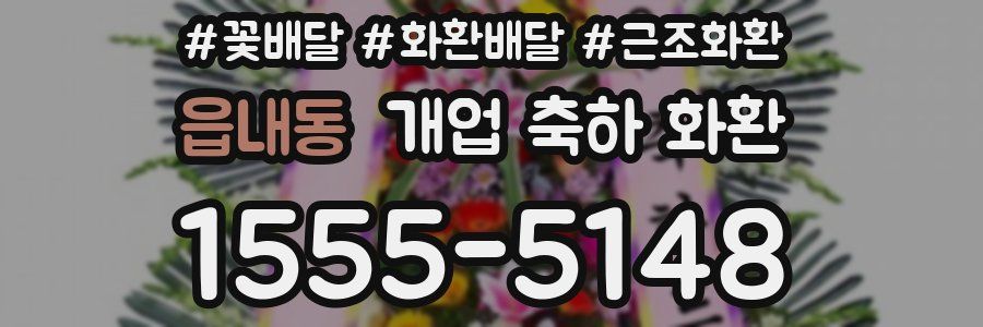 읍내동 개업 축하 화환