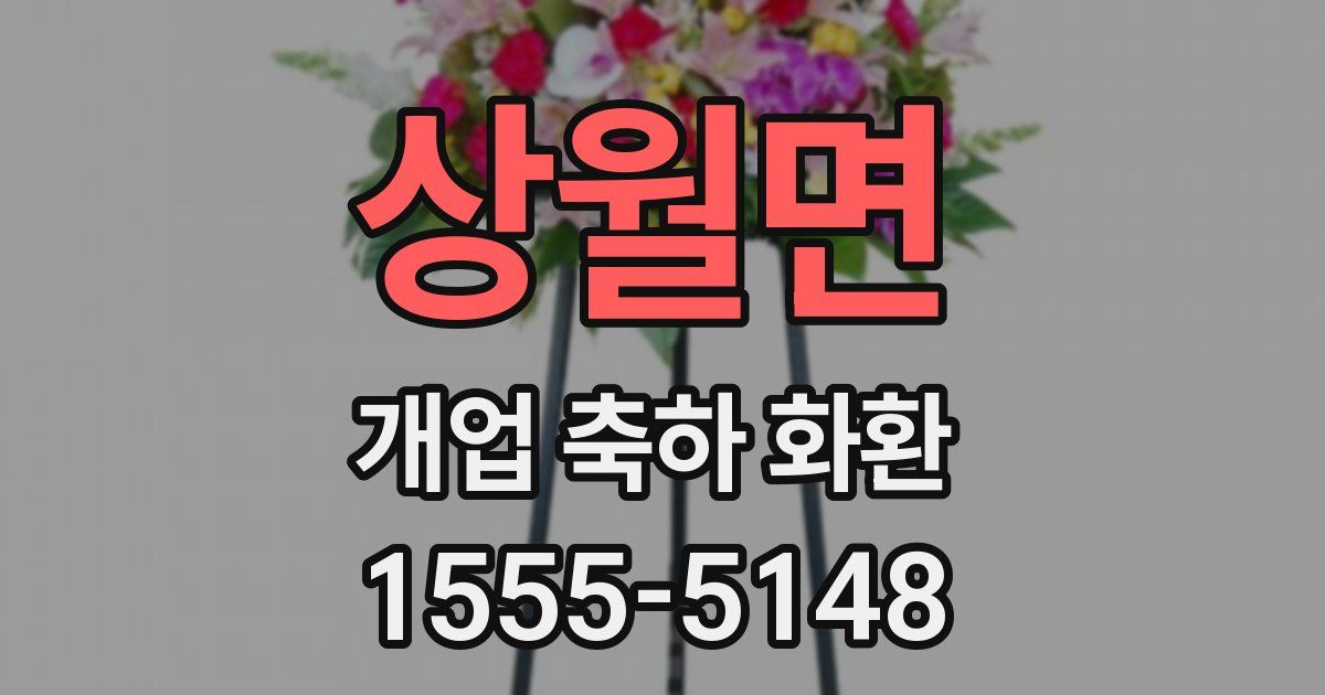 상월면 개업 축하 화환