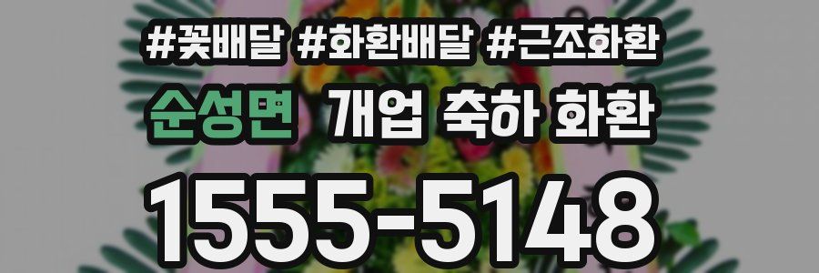 순성면 개업 축하 화환