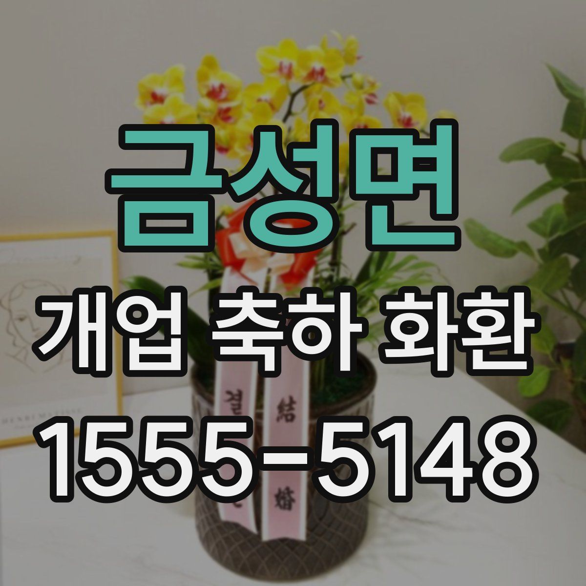 금성면 개업 축하 화환