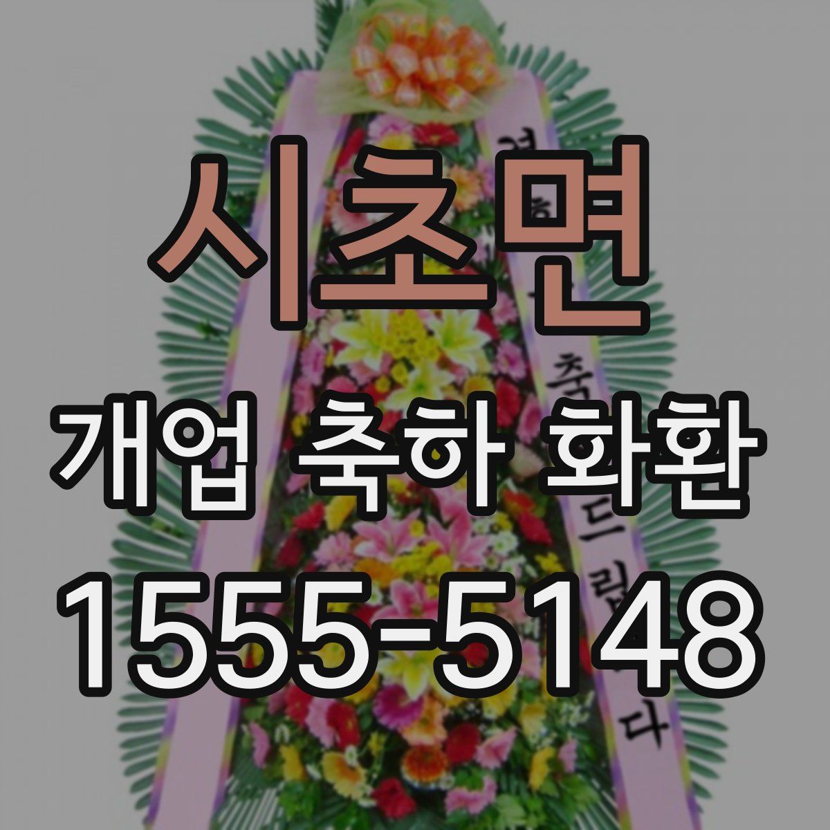 시초면 개업 축하 화환