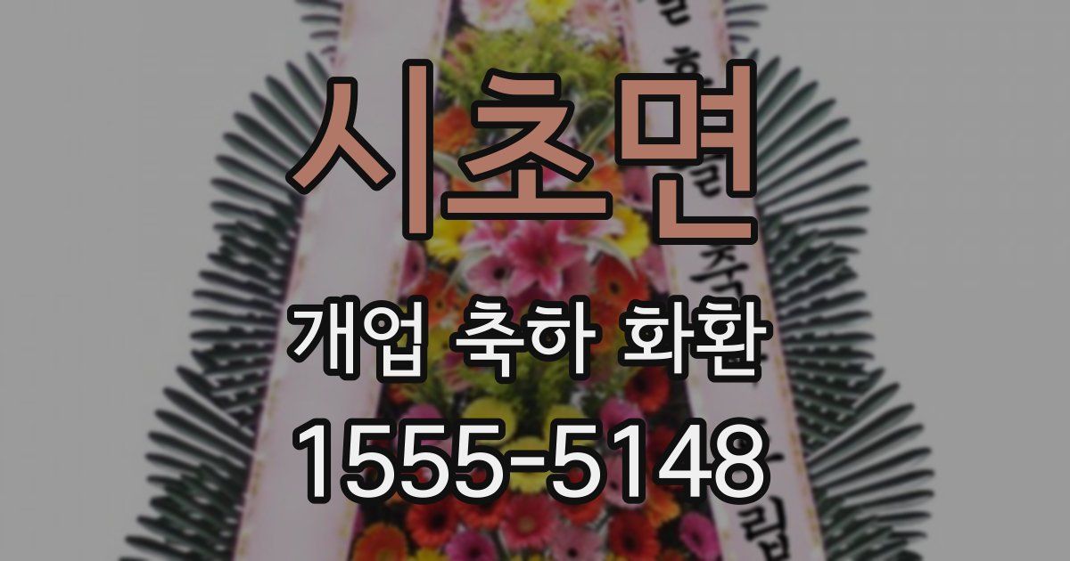 시초면 개업 축하 화환