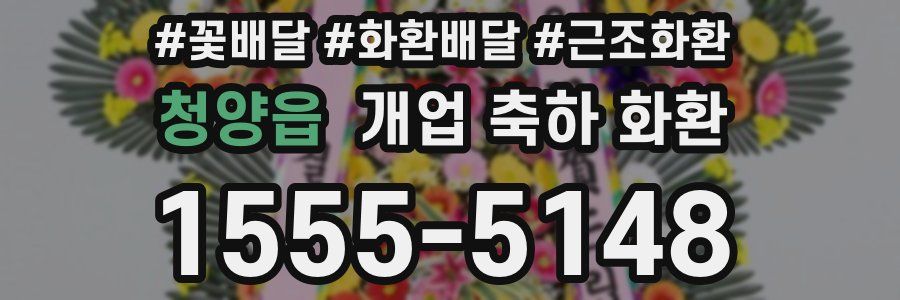 청양읍 개업 축하 화환