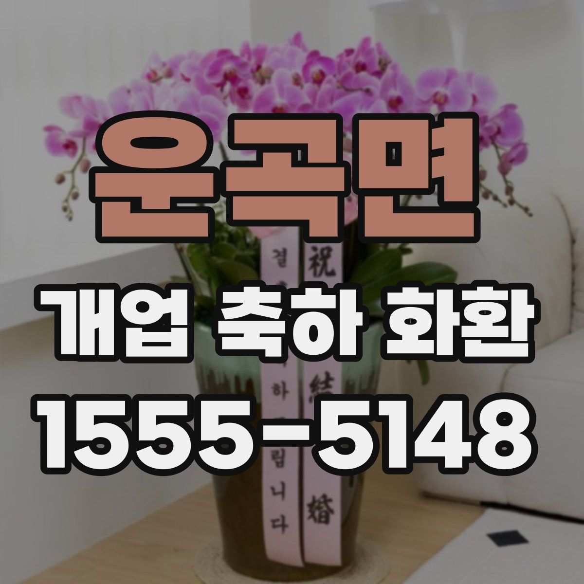 운곡면 개업 축하 화환