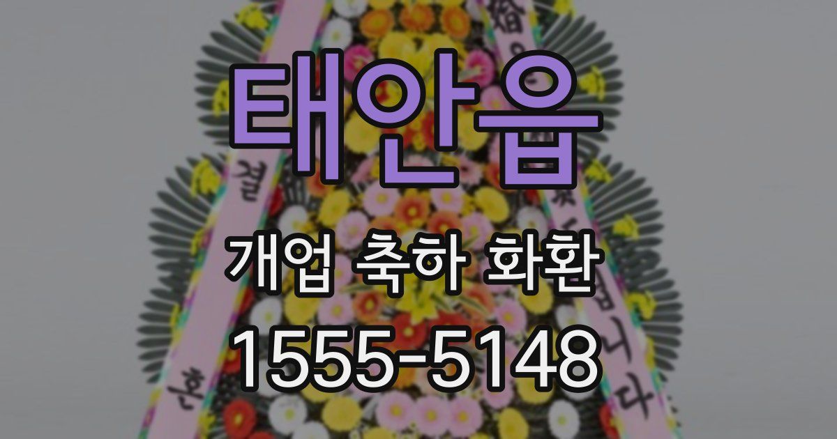 태안읍 개업 축하 화환