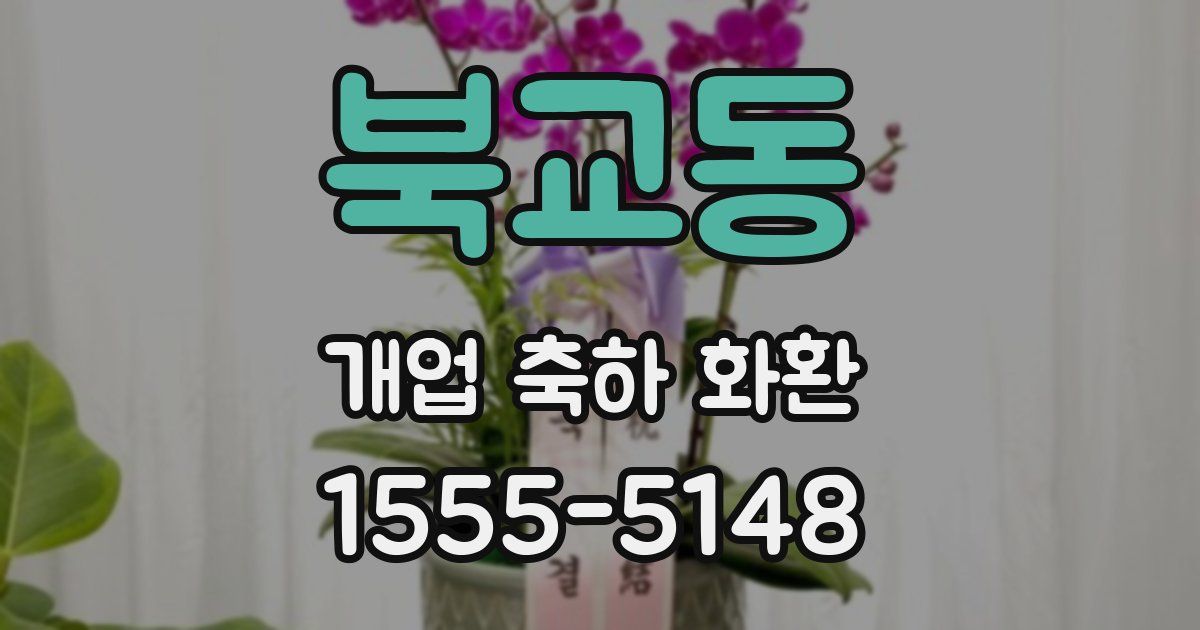 북교동 개업 축하 화환