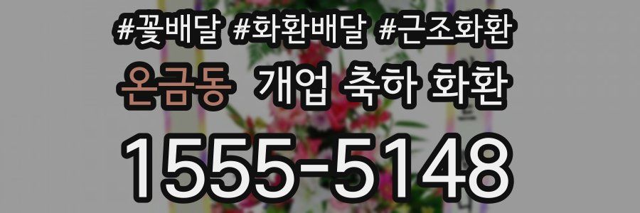 온금동 개업 축하 화환