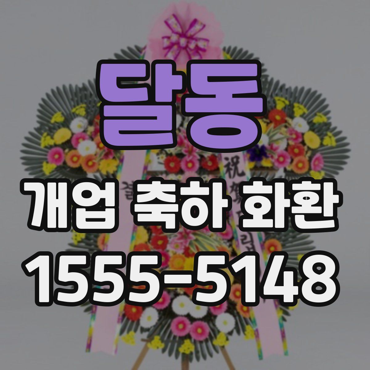 달동 개업 축하 화환