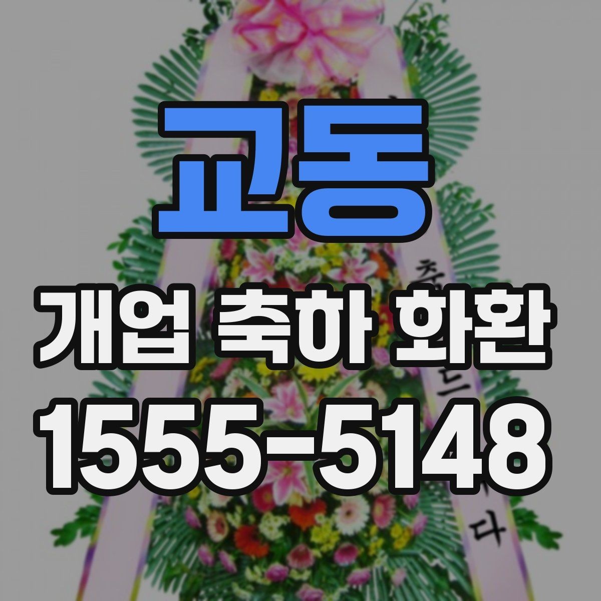 교동 개업 축하 화환 받는 업종별 추천 분위기