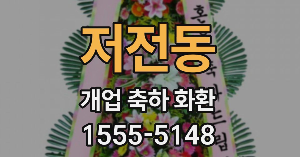 저전동 개업 축하 화환
