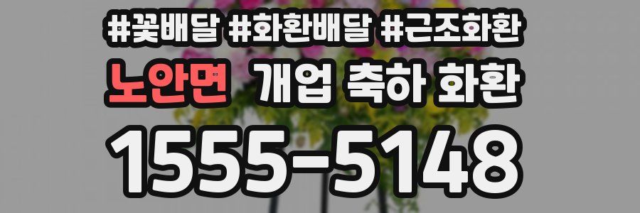 노안면 개업 축하 화환
