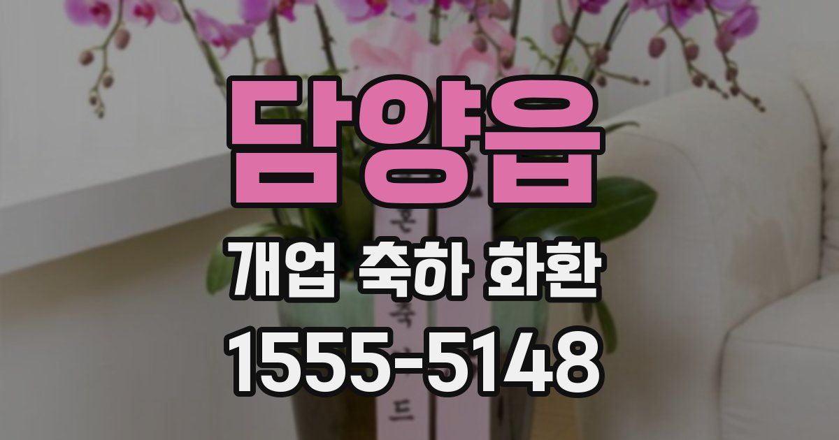 담양읍 개업 축하 화환