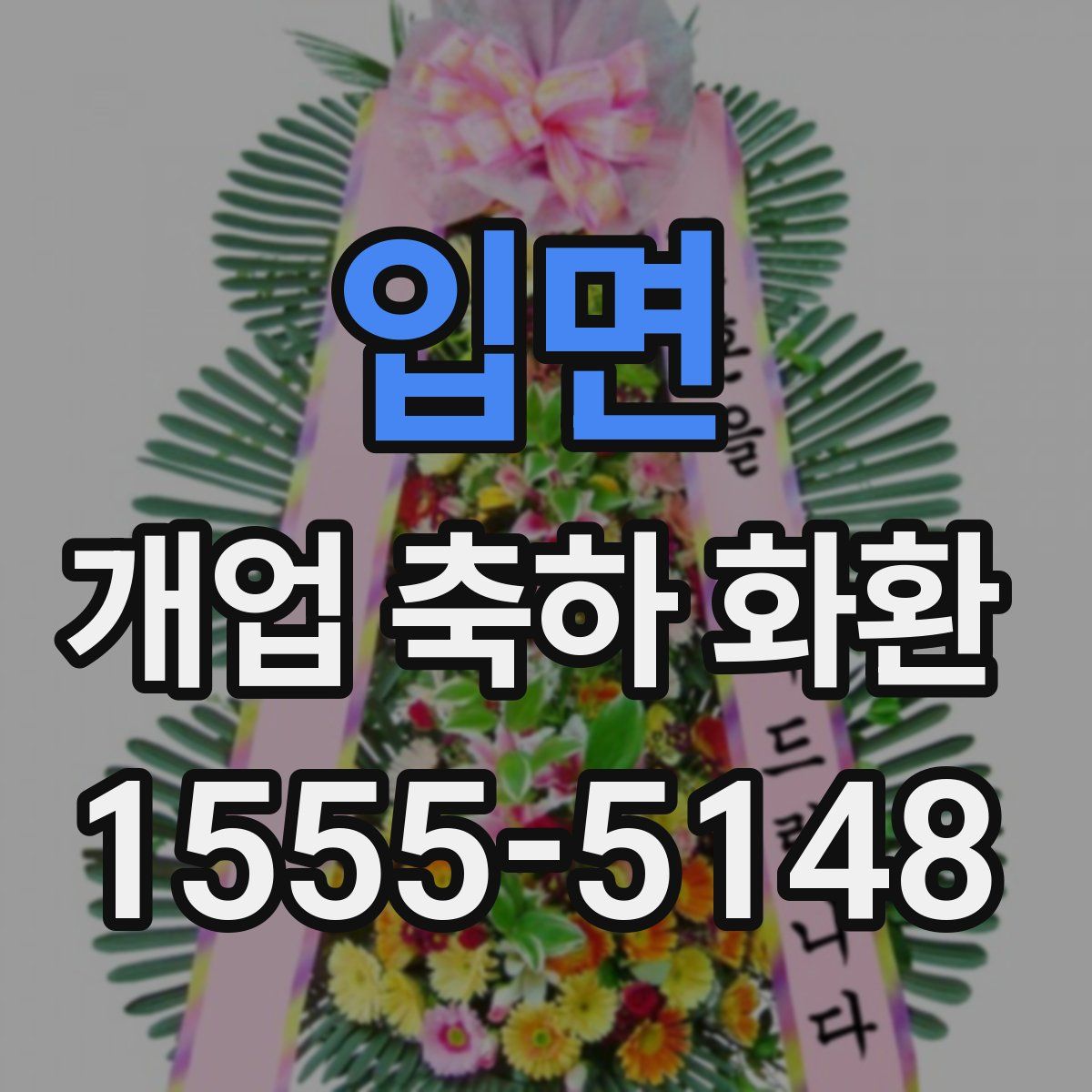 입면 개업 축하 화환