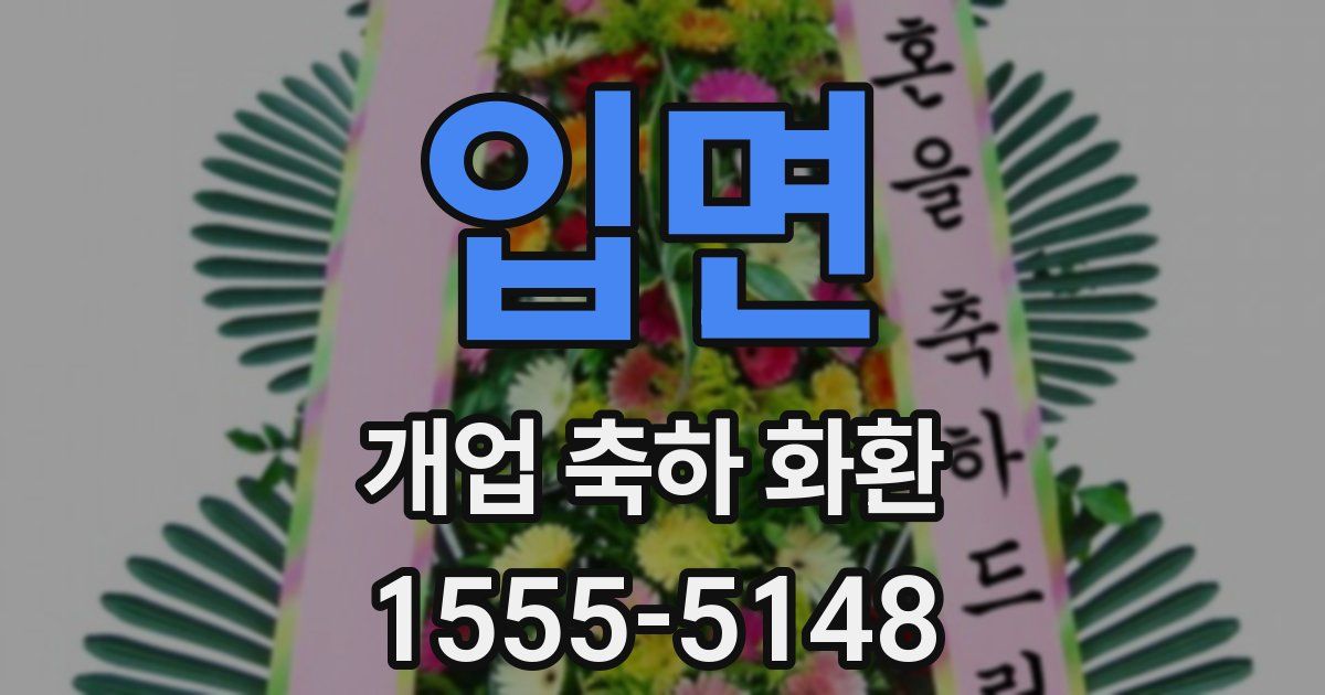입면 개업 축하 화환