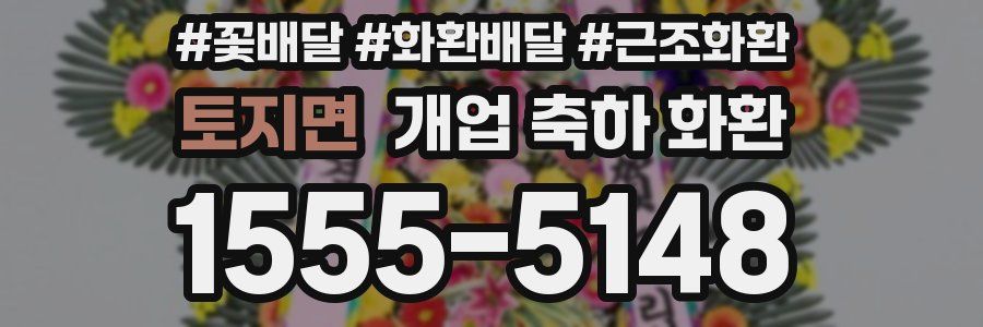 토지면 개업 축하 화환