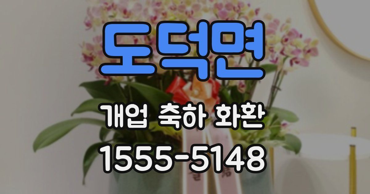 도덕면 개업 축하 화환