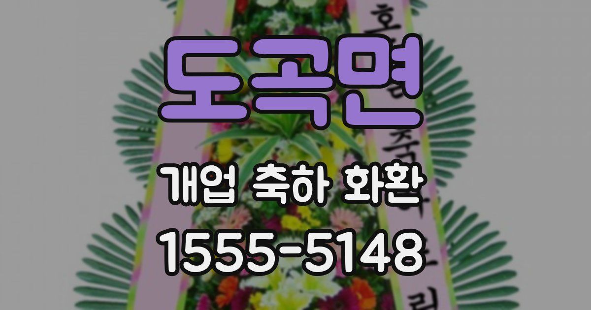 도곡면 개업 축하 화환