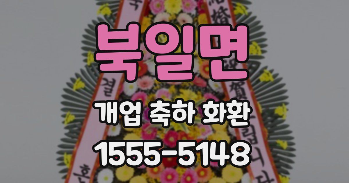 북일면 개업 축하 화환