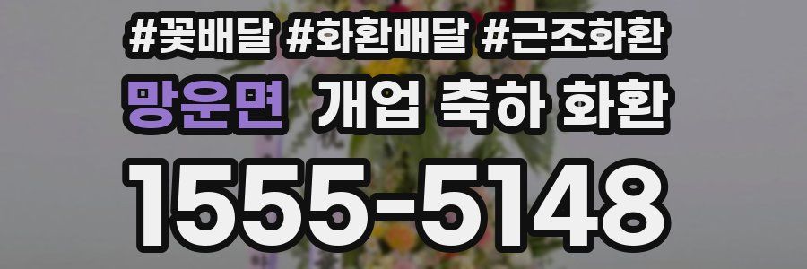 망운면 개업 축하 화환