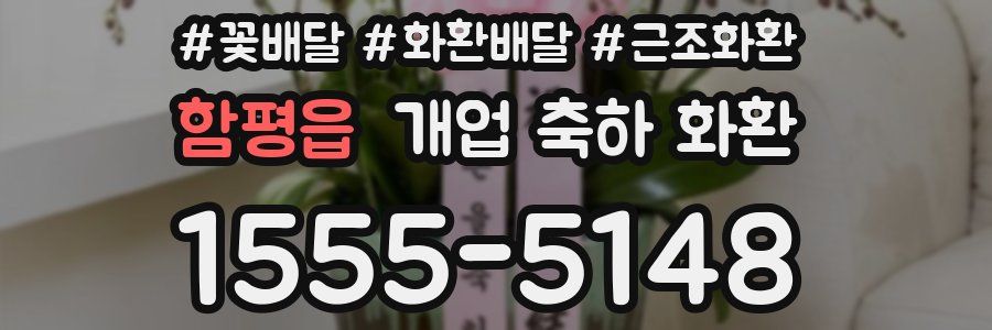 함평읍 개업 축하 화환