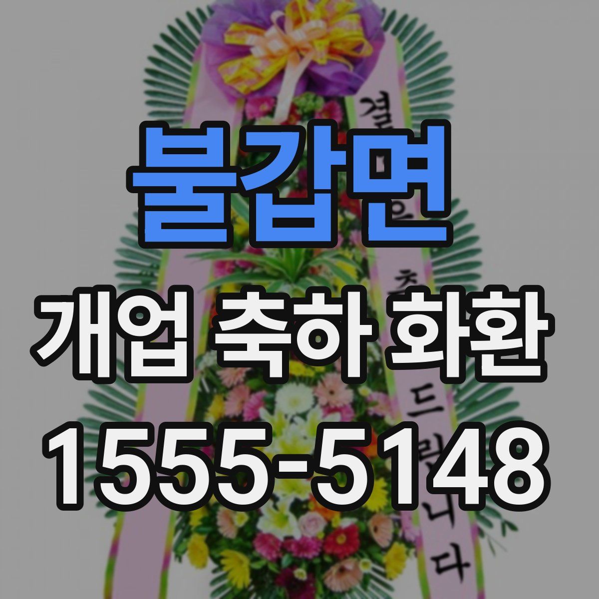 불갑면 개업 축하 화환