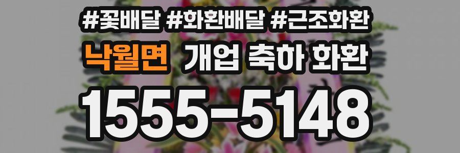 낙월면 개업 축하 화환
